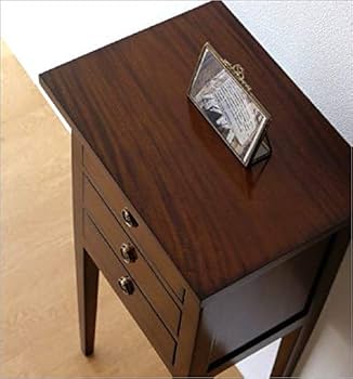 ポストモダン　サイドテーブル　モダン　サイドチェスト　花台 Amazon｜チェスト 花台 スリム マホガニー 無垢 玄関 引き出し